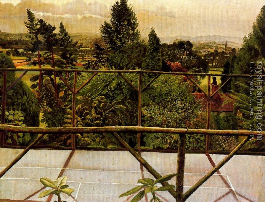 Stanley Spencer : View From the Tennis Court, Cookham